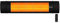 OPRANIC PRO V70R Infrarot Heizstrahler Outdoor – Deckenheizstrahler– Heizstrahler Terrasse Elektrisch – Terrassenheizer – IP65 wasserdicht – Fernbedienung – Timer (Tiefschwarz)