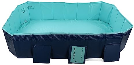 HETHLIF Piscine Surdimensionnée Piscine de Bain Pliable surdimensionné pour la Maison Extérieure (2,6 m / 8,5 Pieds)