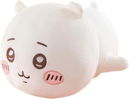 CHANGYUE Chikawa-Plüsch, Kawaii-Cartoon-Plüschtier, niedliche Stofffigur, Tier-Wurfkissen for Heimdekoration, Geburtstagsgeschenk for Fans (liegender weißer Bär) (E)