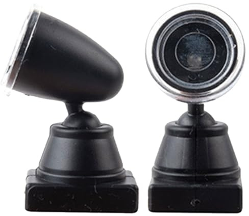 Hoement 2 Stück Kleiner Signallicht Modellbahn LED Ampel Grün Miniatur Sandtisch Dekor Lampe für Modellbau