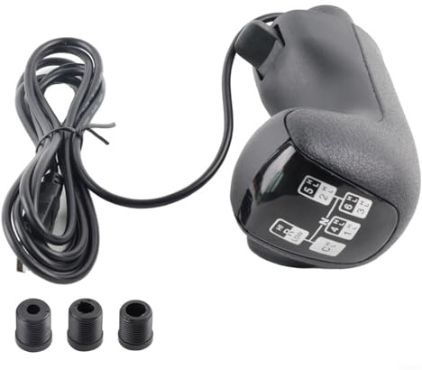 Floweringbeter Funktionaler USB-Schaltknauf für Logitech G923 G29 G27 G25 TH8A, unterstützt hohe niedrige Schaltung bei ETS2 und Spielen