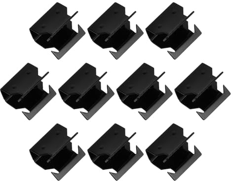 Levemolo 10 Stück Metall Clips für Auto Regenschutzabdeckung und Windabweiser Schwarz Wetterfest Passend für Fahrzeuge und Pkw Praktische Befestigungslösung