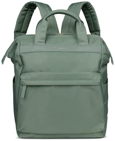 bugatti Mare 2.0 Rucksack Damen mit Taschenfunktion, leichter Daypack mit Laptopfach 15, olive