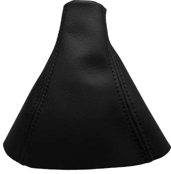 JPstraps - Funda Palanca de Cambios de Cuero Piel Natural Color Negro Compatible con Volvo XC90 I (2002-2014)