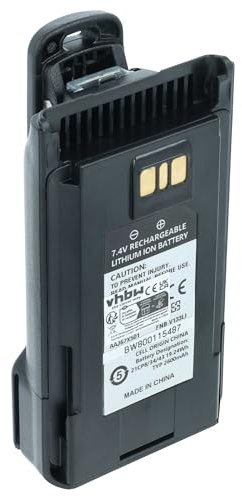 vhbw Akku kompatibel mit Motorola EVX-539 | EVX-534, EVX-531, VX-264, VX-261 Funkgerät, Walkie Talkie (2600 mAh, 7,4 V, Li-Ion) + Gürtelclip