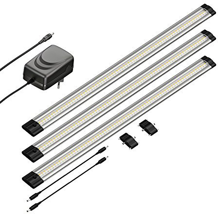 parlat LED Unterbau-Leuchte SIRIS, flach, je 50cm, je 655lm, weiß, 3er Set