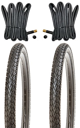 Kujo 2X 26 Zoll Fahrradreifen 26x1.95 Resul Pannensicherer mit Reflexstreifen inkl. Schlauch AV