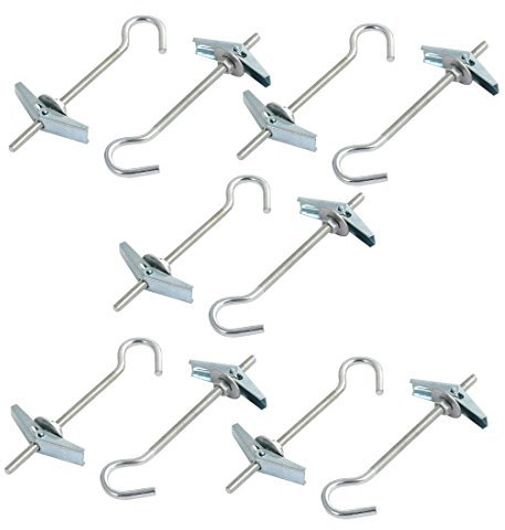 sourcing map 10stk M4x90mm Carbong Stahl umschalten Augen Schraube Haken Reiniger Nuss