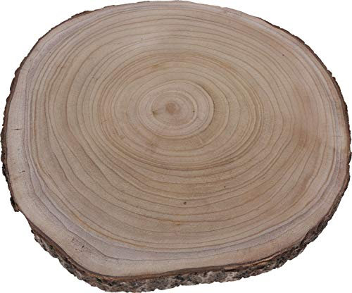 Naura Plato Tronco DE Madera 50 CM
