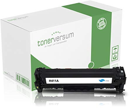 Tonerversum Toner kompatibel zu HP CE411A 305A Cyan für Laserjet Pro 300 Color M351a MPF M375nw Pro 400 Color M451dn M451dn M451nw 475dw