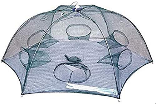 Nassa Regenschirm mit 6 Täuschen, faltbar, aus Nylon, Falle zum Angeln