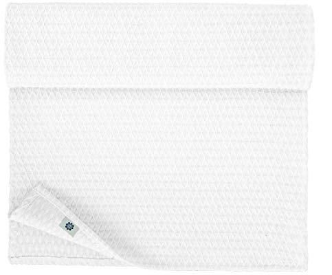 Linen & Cotton Tischläufer Stoff Tischband Tischwäsche Maribella Einfach Genäht - 25% Leinen, 75% Baumwolle, Weiß Weiss (40 x 250 cm) Läufer Tisch Decken Deko für Hochzeit Bankett Dinner Party Event