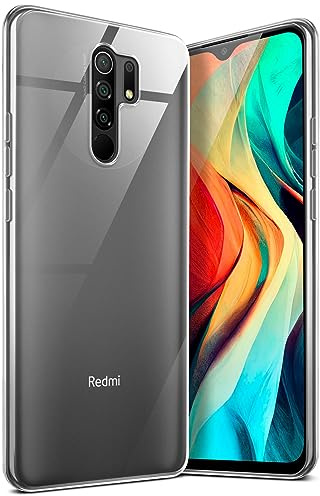 moex für Redmi 9 Hülle Durchsichtig, Silikon Handyhülle Transparent, Clear Case Ultra Slim, Backcover Schutzhülle Dünn, Silikonhülle Minimalistisch, Aero Case, Klar