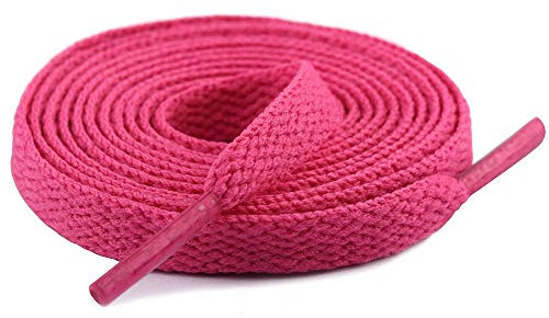 Sechunk Lacci piatti solidi per scarpe atletiche stringhe colori 29 colori per sneaker, Taohong, 114cm