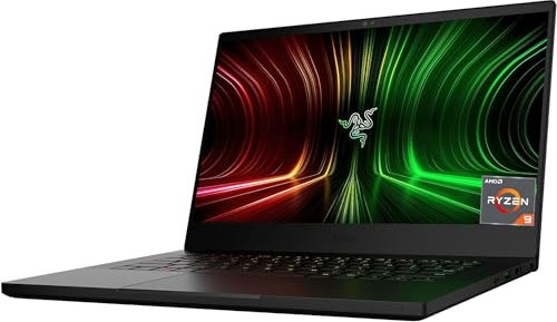 Razer Blade 14, AMD Gaming Laptop (AMD Ryzen 9 5900HX, NVIDIA GeForce RTX 3070, QHD-165Hz, 16GB RAM, 1TB SSD, Chroma RGB Lighting, Vapor Chamber Cooling) UK Layout, Black, 14 Inch