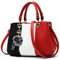 VARLIVOO Damen Handtasche Schultertasche Frauen Umhängetasche Taschen Wasserdicht Krokodilmuster PU Leder Henkeltaschen Rot A