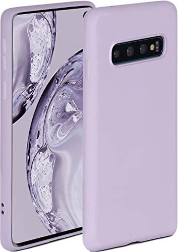 ONEFLOW Soft Case für Samsung Galaxy S10 Hülle aus Silikon mit Kameraschutz, Silikonhülle mit erhöhtem Schutz fürs Display, Backcover Schutzhülle, weiche Handyhülle, Flieder