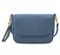 EVVE Kleine Crossbody-Tasche für Damen, trendige Klappe, Satteltasche mit Quaste, veganes Leder, Dunkelblau