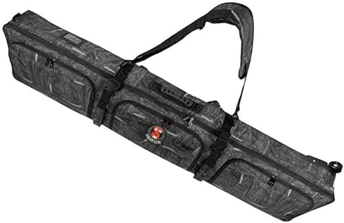Sport Tent Snowboard Tasche Skitasche mit Rollen Snowboardtasche gepolstert Skisack Boardbag Wakeboard Tasche Kiteboard Schwarz (156cm)