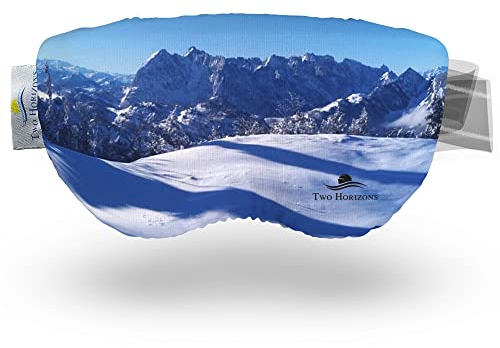Two Horizons Skibrillen Schutz Überzug | Schützt vor Kratzern | Mikrofaser Brillen Putztuch | Style with Smile | Skibrille Schutzhülle | Ski Goggle Cover | Skibrillenschutz Überzug