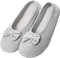 AIDIER Femmes Pantoufles en Coton doux Enceintes Mères en Mousse à Mémoire de Forme Chaussures Ballerines Poids Léger Maison Pantoufles pour Future Maman Gris/S (35/36, Gris, numeric_35)