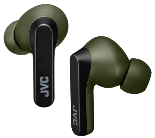 JVC HA-A9T-G(Green) True Wireless Headphones with Touch Sensor Operation, Single Ear use, IPX5, Bluetooth 5.1, Long Battery Life (up to 30 Hours)