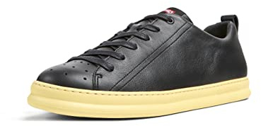 Camper Men's Runner Four K100226 Sneaker, Black-Light Yellow, 8 UK