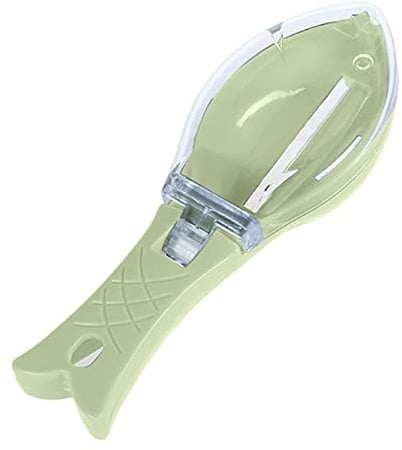 Demiawaking Raschietto per Squame di Pesce Raschia Pesce Squamapesce Cucina in Plastica Squamatore Pesce Strumento Rimozione Squame Pesce Utensili da Cucina (Verde)