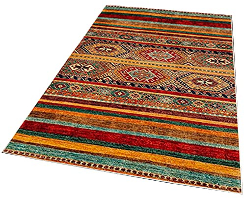 Peruanischer mehrfarbig bedruckter Polyesterteppich 80 x 120cm Modell Peruvian