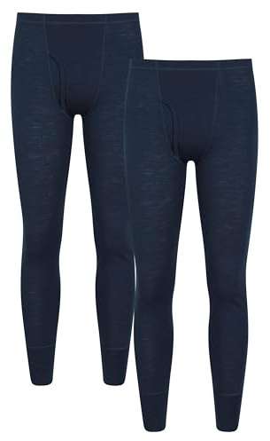 Mountain Warehouse Mens Merino Thermal Base Layer Trousers | Lightweight & Comfortable Thermal Pants with Elastic Waistband, Antibacterial & Quick Dry Warm Skins, For Winter & Layering