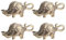 4 Stück Messing Wildschwein Schlüsselanhänger, Vintage Charms Anhänger Für Diy Schmuck, Dekoration Und Geschenkideen, Leicht Und Praktisch Für Alltag Und Besondere Anlässe