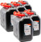 KOVA 5x Benzinkanister 10L SCHWARZ Kunststoff Dieselkanister Reservekanister Kraftstoffkanister 10 Liter Wasserkanister für Benzin Diesel Wasser AdBlue 10-Liter-Kanister & Außgießer 10 ltr Petrol Can