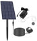 AIYING Solaire Pompe à Eau Aérateur d'oxygène, 2.5W Pompe à air Solaire pour Aquarium Poissons, Oxygénateur Solaire pour Bassin Extérieure étang pêche, avec Tuyau et Pierres à Bulles d'air