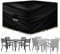 Futura Premium Square Garden Furniture Covers Waterproof 150x150x75cm, Heavy Duty 600D Oxford Fabric Outdoor Table, Patio & Rattan Garden Furniture Covers, PVC Lined, Air Vents and UV Safe