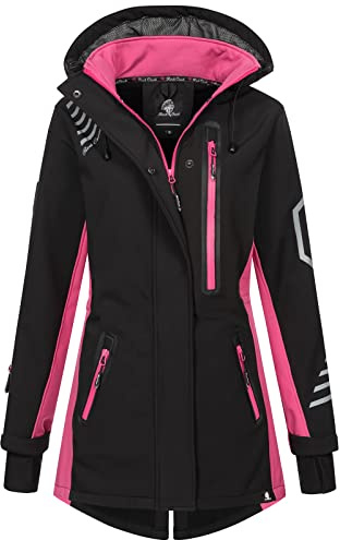 Rock Creek Softshellmantel Damen Outdoor D-491 | Wasserabweisende Übergangsbekleidung, funktionale Wanderjacke für Frauen, Camping, Freizeit und wechselhaftes Wetter