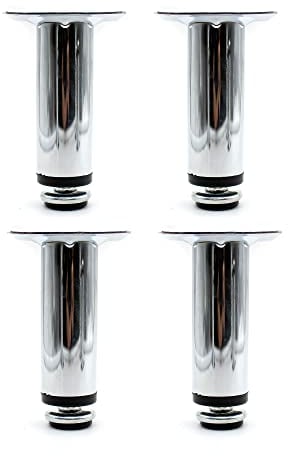 DOJA Barcelona | Patas para Mueble | 100mm+10mm | Pack 4 | Tacos Pie de Apoyo Regulable | Pies Ajustables para Mesas | Pies de gabinete | Regulables para Mueble, Escritorio de Vidrio