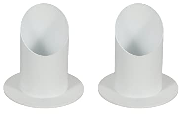 2 Stück Kerzenständer für Kommunionkerze 4 cm Kerzenständer aus Metall für Taufkerze Kommunionkerze Tafelkerze Traukerze