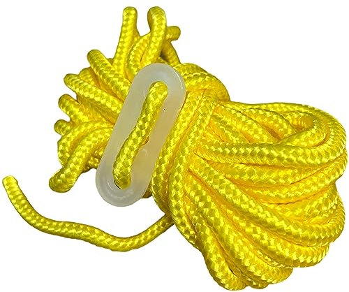 Peggi Guy Ropes 4 x 4m - Tent Rope for Camping, Gazebos & Awning - Paracord Compatible with All Tent Pegs - Bright Tensioner Cord Guide Ropes - Essential Tent Accessories For Outdoor Activities