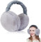 yotutun Ohrenwärmer, Faltbare Verstellbarer Plüsch Earmuffs Schutz vor Wind Warme Bequemer Weicher Kälteschutz Outdoor Ohrenmuscheln Plüsch Ohrenschützer für Damen Herren - Grau