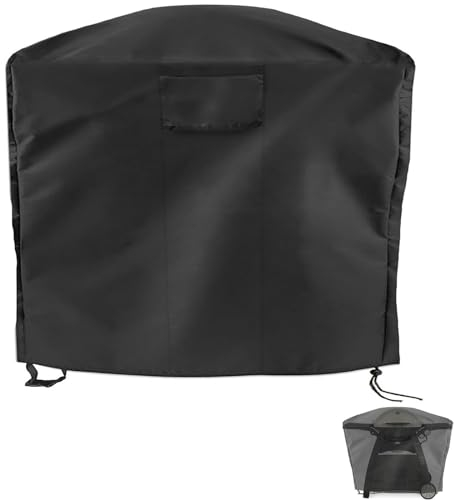 Guisong Housse de protection pour barbecue Weber série Q 2000 et 3000 sur chariot, housse imperméable pour barbecue à gaz Weber Q2000/Q2200/Q2400/Q300/Q3000/Q3200