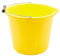 ProDec Heavy Duty Yellow 14 Litre (3 Gallon) Plastic Builders Bucket, Cement & Plastering Bucket, Heavy Duty Buckets, Black Buckets