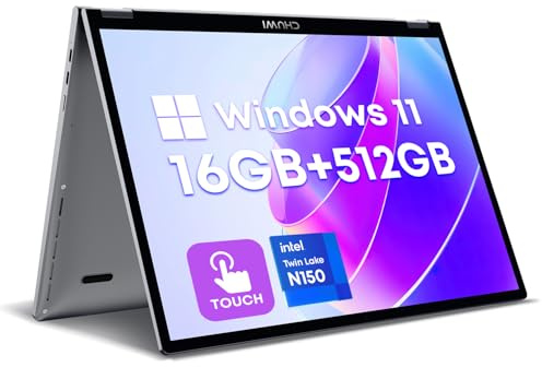 CHUWI MiniBook X 2-in-1 Laptop 10.51, 16GB LPDDR5 512GB SSD, Intel N150 (up to 3.6GHz), Windows 11 Convertible Laptop, 2TB SSD Expand, FHD IPS 2K Touchscreen, Backlit Keyboard, WiFi 6, BT5.2
