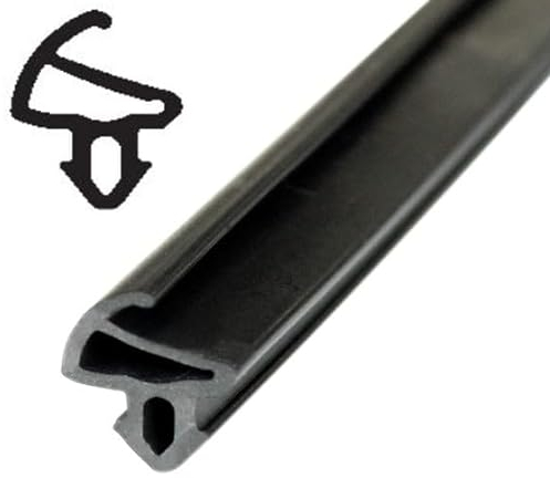 SN-TEC Fensterdichtung/Renovierungsdichtung/Fenstergummi SD 2115 für 3,8 bis 4,5mm Nut z.B. für Kömmerling Fenster, Farbe: schwarz (5 Meter)