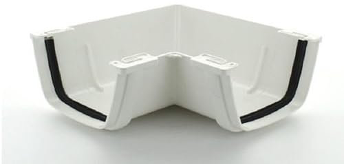 Marley Flowline RAF1 Square Gutter Angle 90 Deg White