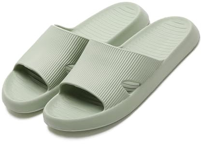 Anmerl Chaussures de Douche pour Hommes et Femmes, Douces et Confortables Ultra-Légères été Pantoufles, Antiderapant Séchage Rapide Chaussons de Bain - pour Maison, Jardin, Piscine, Plage