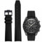 AIYIRUO Uhrenarmband Kompatibel Mit Omega X Swatch MoonSwatch, 20mm Gummi Ersatzband für Speedmaster, für Männer Und Frauen