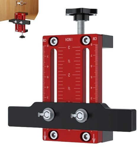 Cabinet Door Installation Positioner, Door Installation Positioner, Aluminum Alloy Cabinet Hardware Jig, Versatile Hardware Jig, Cabinet Door Mount Locator, Cabinet Hardware Jig (1pcs)
