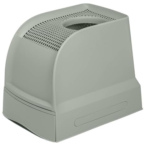 Haubentoilette Katzentoilette mit ausziehbarer Schublade und Einstieg von Oben 56 x 40 x 43,5 cm Grün