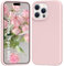 PuyaTeya Premium Cover Silicone Liquido per iPhone 15 Pro Max, Protettiva Antiurto a 4 Strati, Rivestimento in Morbida Microfibra Antigraffio (Rosa)