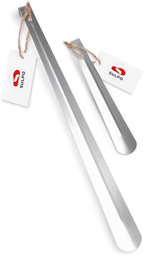 SULPO Lot de 2 pièces 26cm & 66cm Chausse pied en acier inoxydable - Chausse pied long et moyenne - Chausse pied metal avec trou de suspension - Chausse pied long metal - Chausse pieds